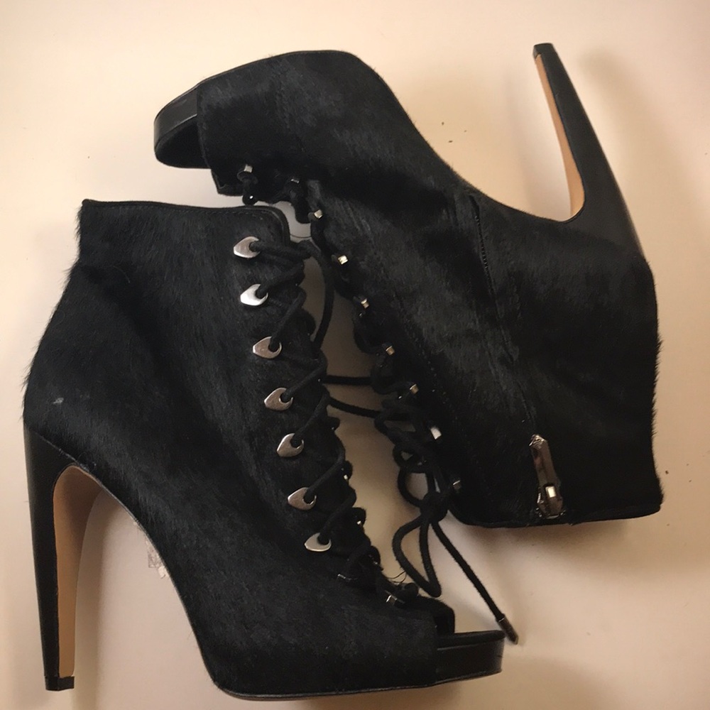 Sam Edelman fur bootie NWOB